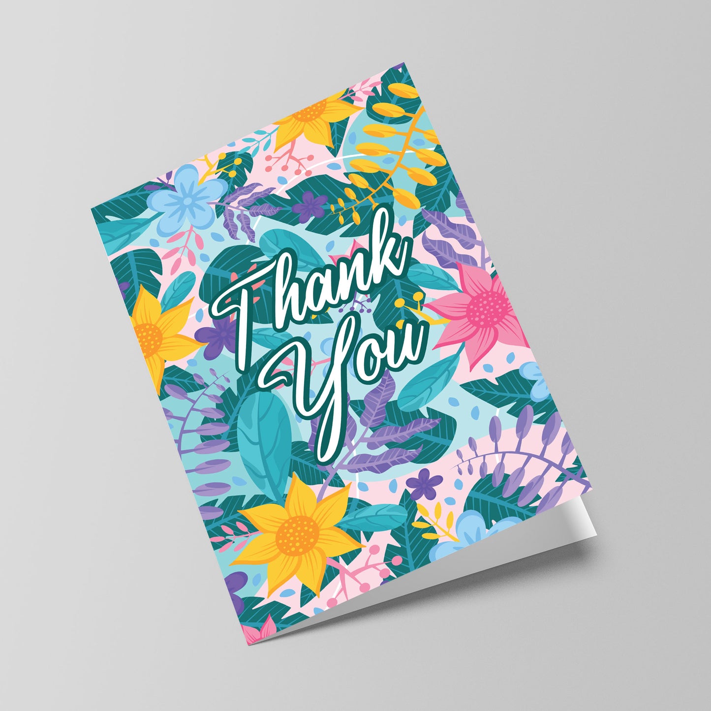 Thank You Card Floral Design Teacher Teaching Assistant Wedding