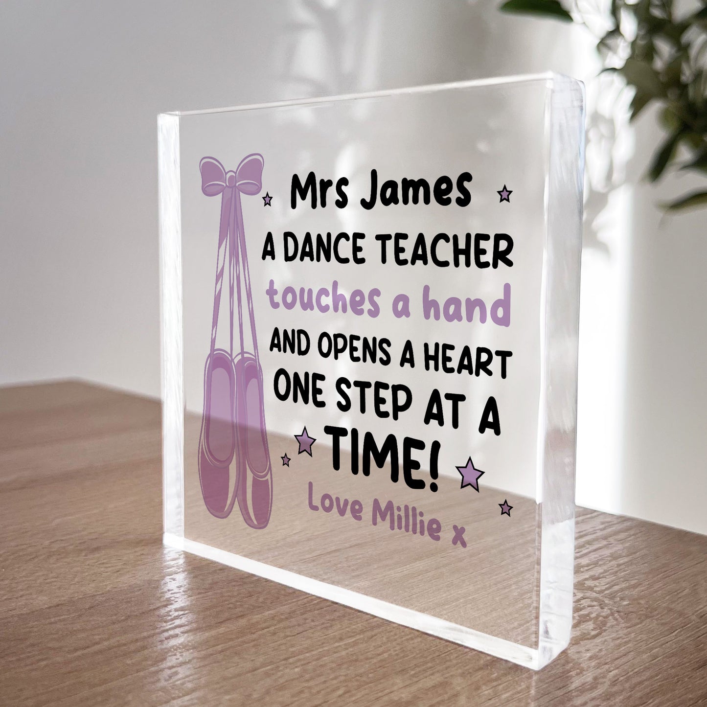 Personalised Dance Teacher Gifts Ballet Tap Jazz Modern Gift