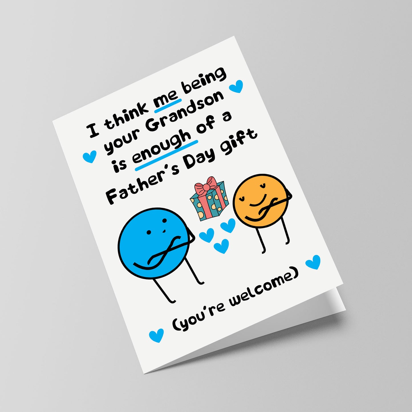 Funny Fathers Day Cards for Grandad Card from Grandson