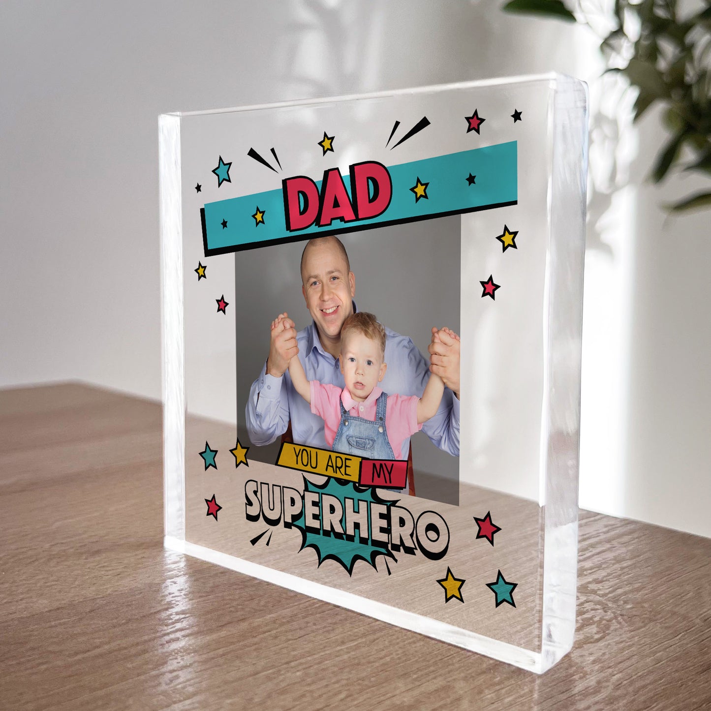 Personalised Fathers Day Gift DAD Superhero Gifts Presents