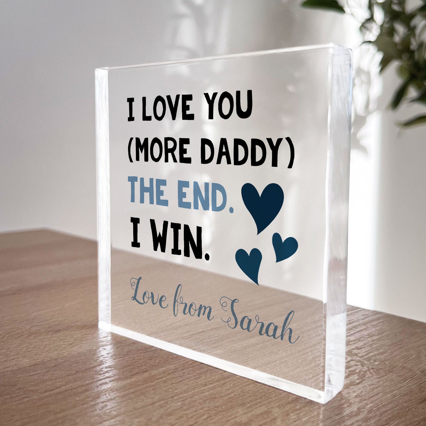 Fathers Day Gifts I LOVE YOU MORE DADDY Daddy Gifts