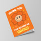 Cute Thank You For Helping Me Grow Card For Teacher Assistant