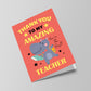 Thank You Cards For Amazing Teacher Thankyou Cards for Him Her