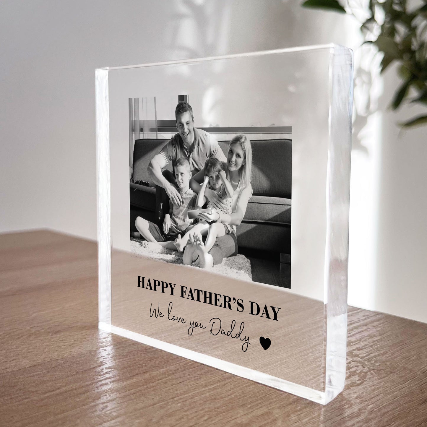 Fathers Day Gift From Daughter Son WE LOVE YOU DADDY Photo