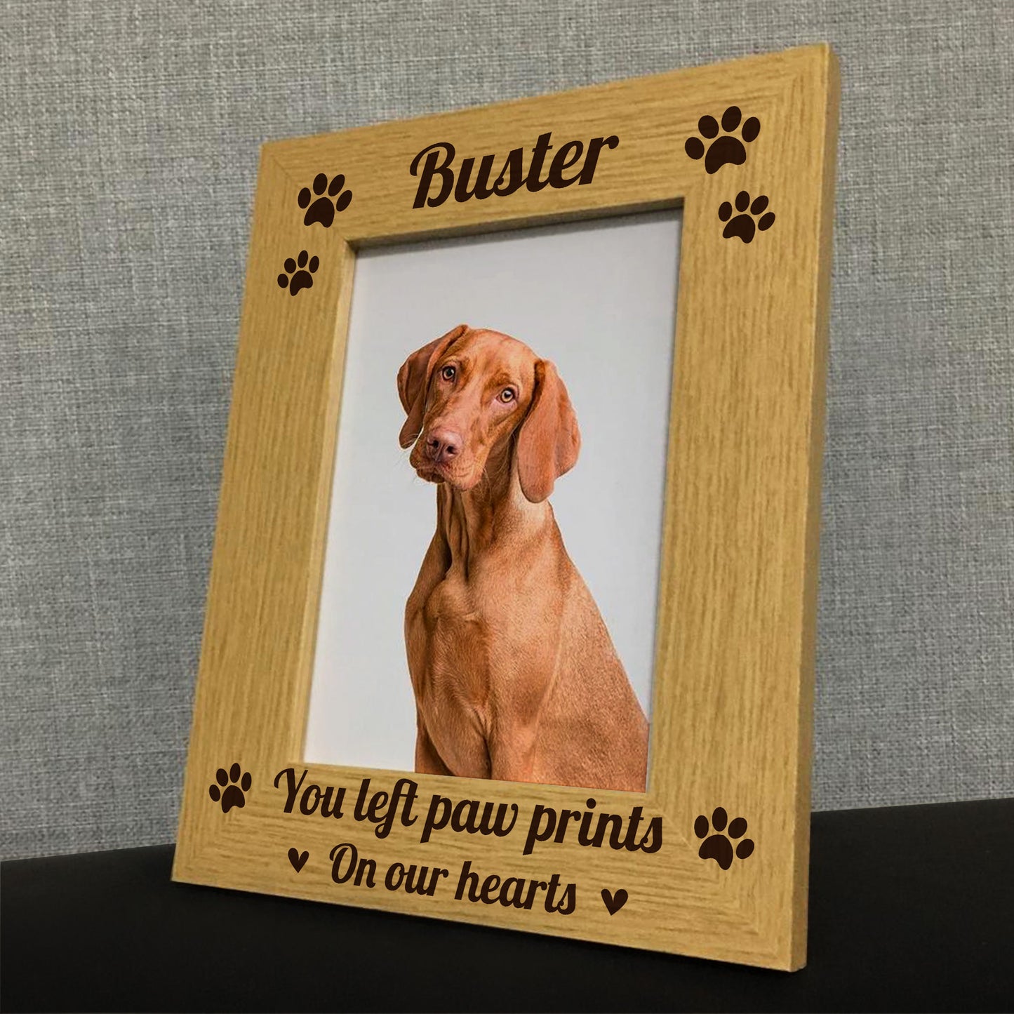 Personalised 7x5 Pet Memorial Photo Frame Dog Memorial Frame