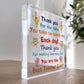 Teacher Gifts Engraved Acrylic Block Gifts for Teacher Christmas