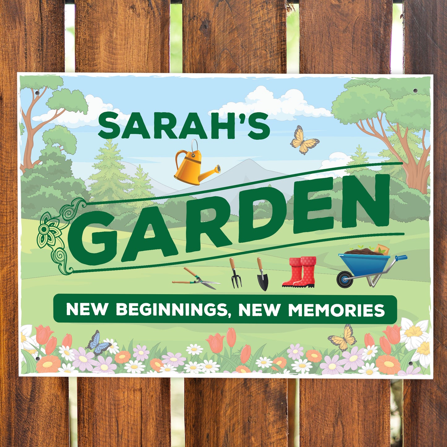 Personalised Hanging Garden Sign For Outdoor Summer House Sign