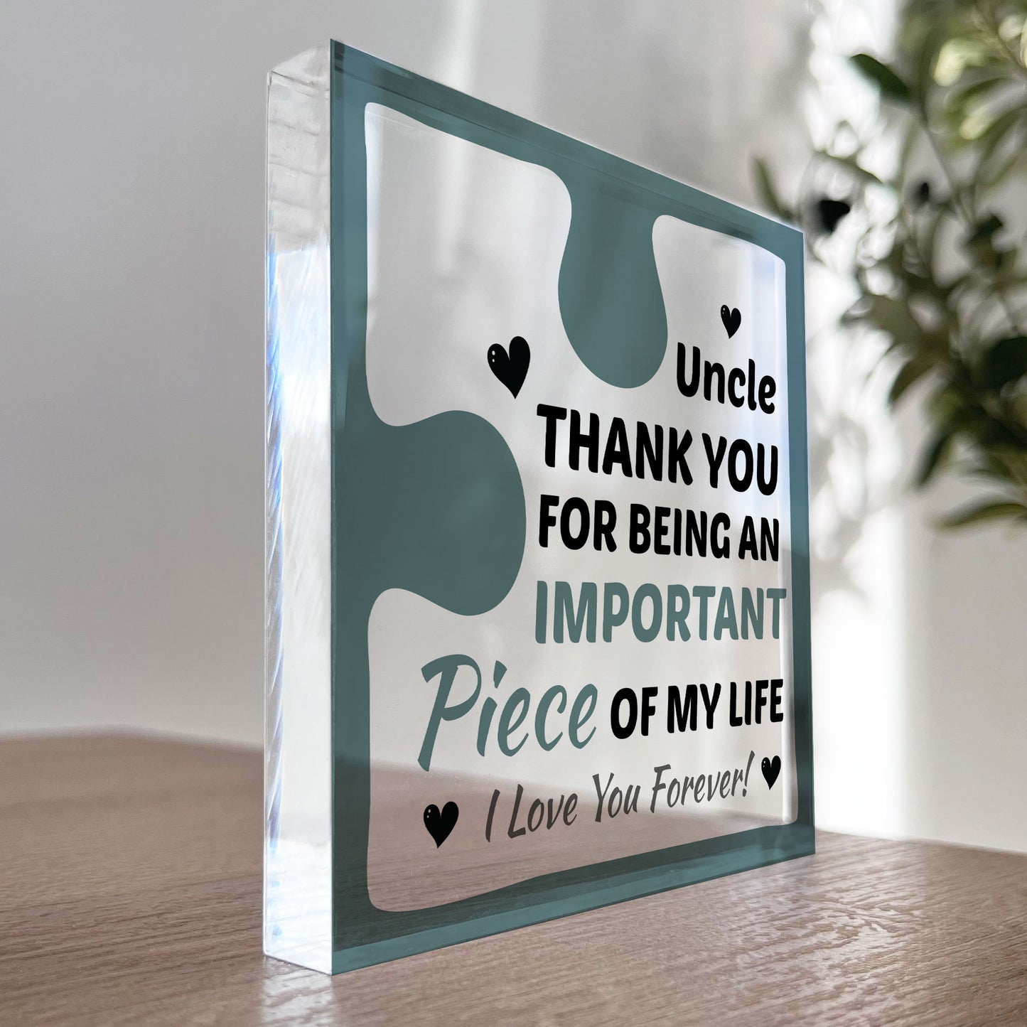 Birthday Gift for UNCLE Acrylic Block Puzzle UNCLE BIRTHDAY GIFT