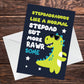 Fathers Day Cards for Stepdad Stepdadsaurus Stepdad Birthday