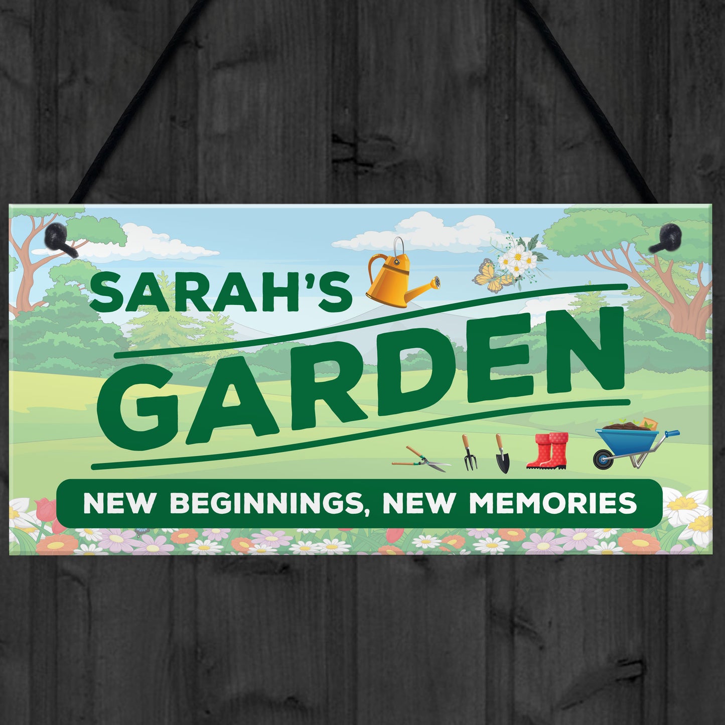 GARDEN SIGNS Wall Door Sign Welcome Sign For Garden Shed