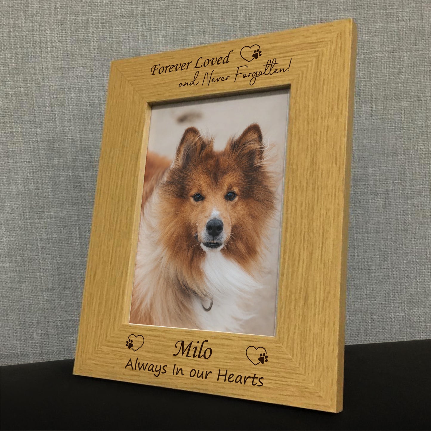 Pet Loss Photo Frame Personalised Dog Puppy Cat Pet Memorial