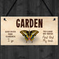 Novelty Garden Sign Shabby Chic Hanging Wall Door Sign