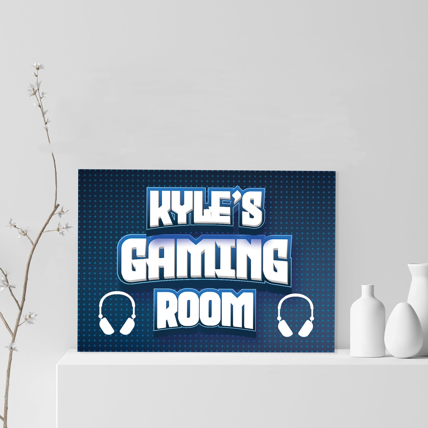 Personalised Gaming Room Print Gaming Wall Art Boys Bedroom