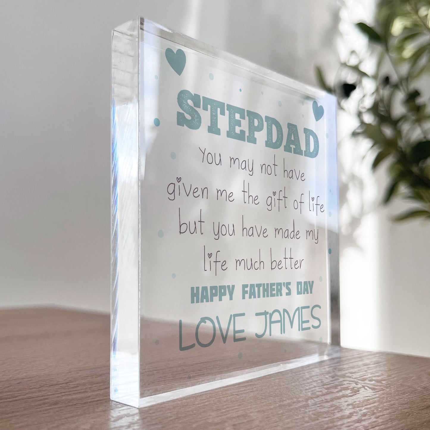 Fathers Day Gift For Step Dad Personalised Gift For Step Dad