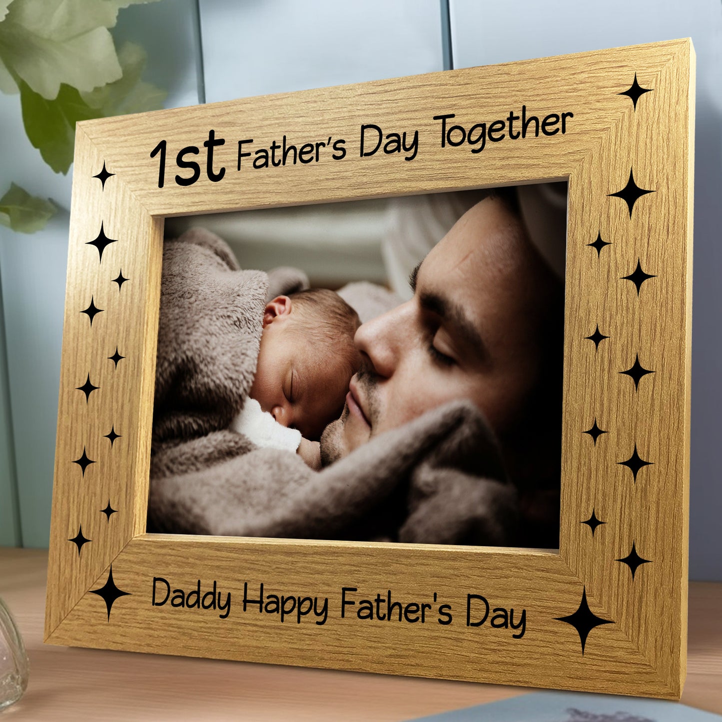 1st Fathers Day Photo Frame 7x5 First Fathers Day Gifts New Dad