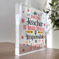 Hard To Find Impossible To Forget Gift For Teacher Thankyou Gift