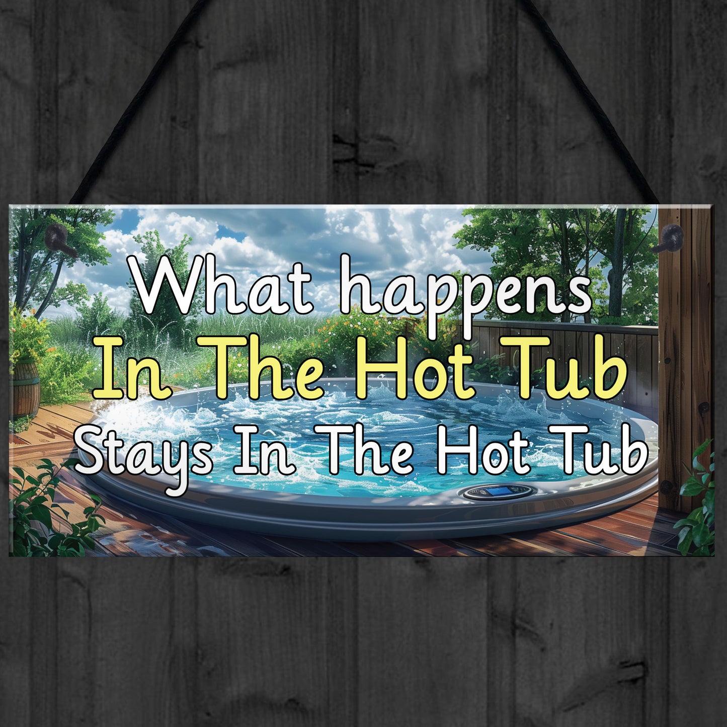 Funny Hot Tub Signs and Plaques Novelty Hot Tub Accessories