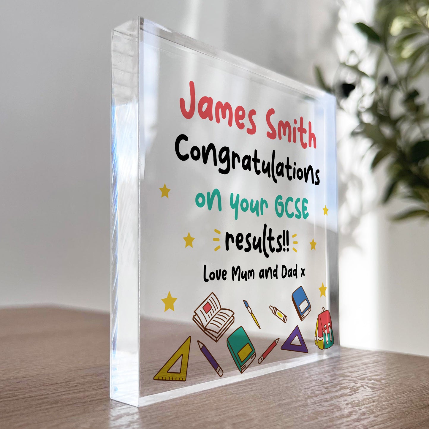 Personalised Congratulations On Your GCSE Results Gift