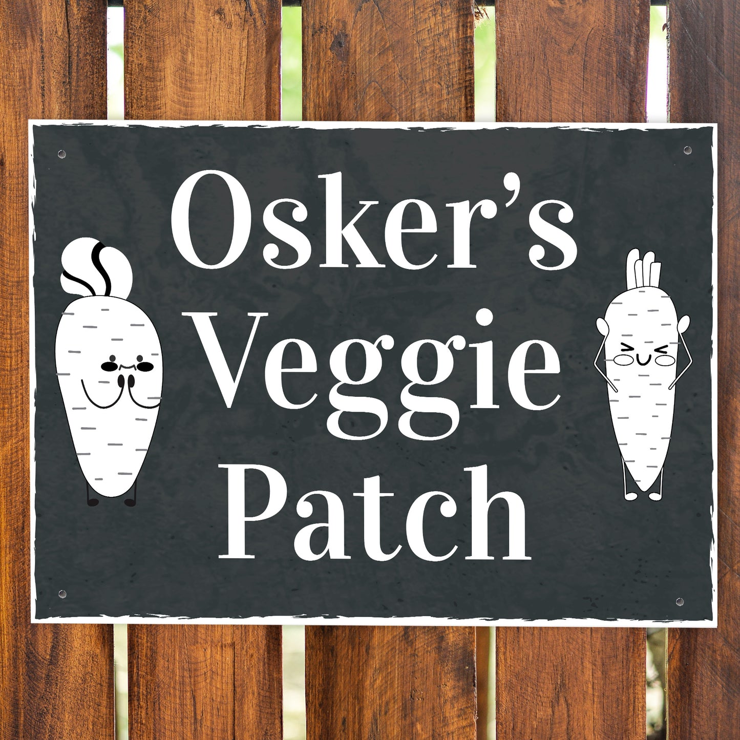 PERSONALISED Veggie Patch Sign For Garden Vegetable Patch Sign