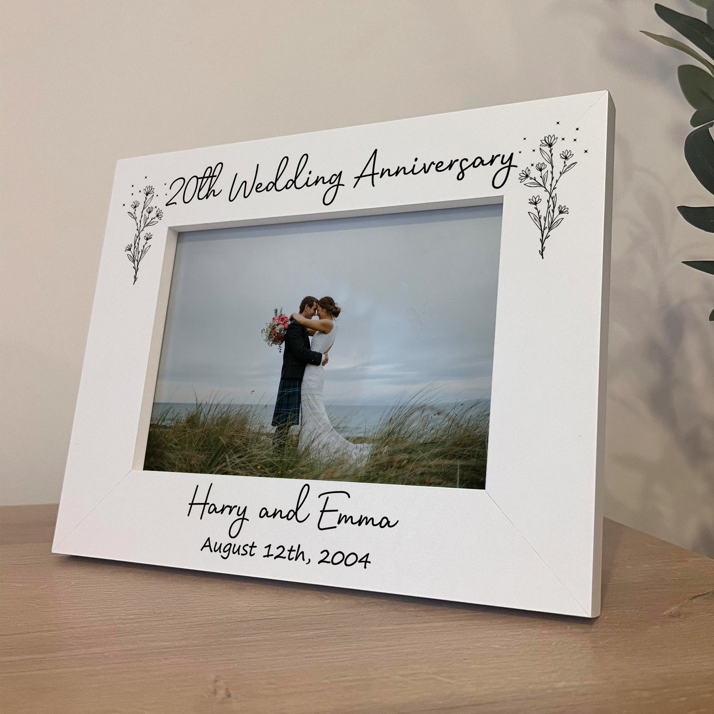 20th Wedding Anniversary 7x5 Photo Frame Keepsake Husband Wife