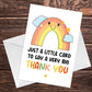 Thank You Card For Teacher Teaching Assistant Tutor Mentor