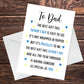 Fathers Day Card For Dad Thank You Card For Dad Fathers Day Card