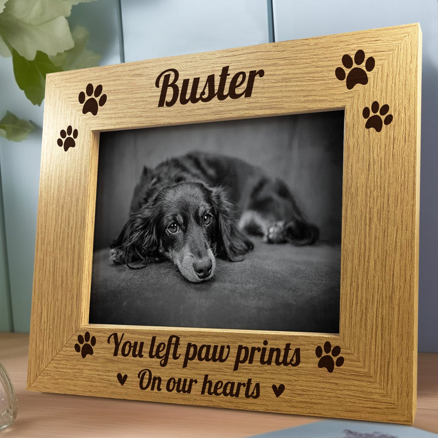 Personalised Dog Memorial Pet Frame 7x5 Custom Name Frame Pet