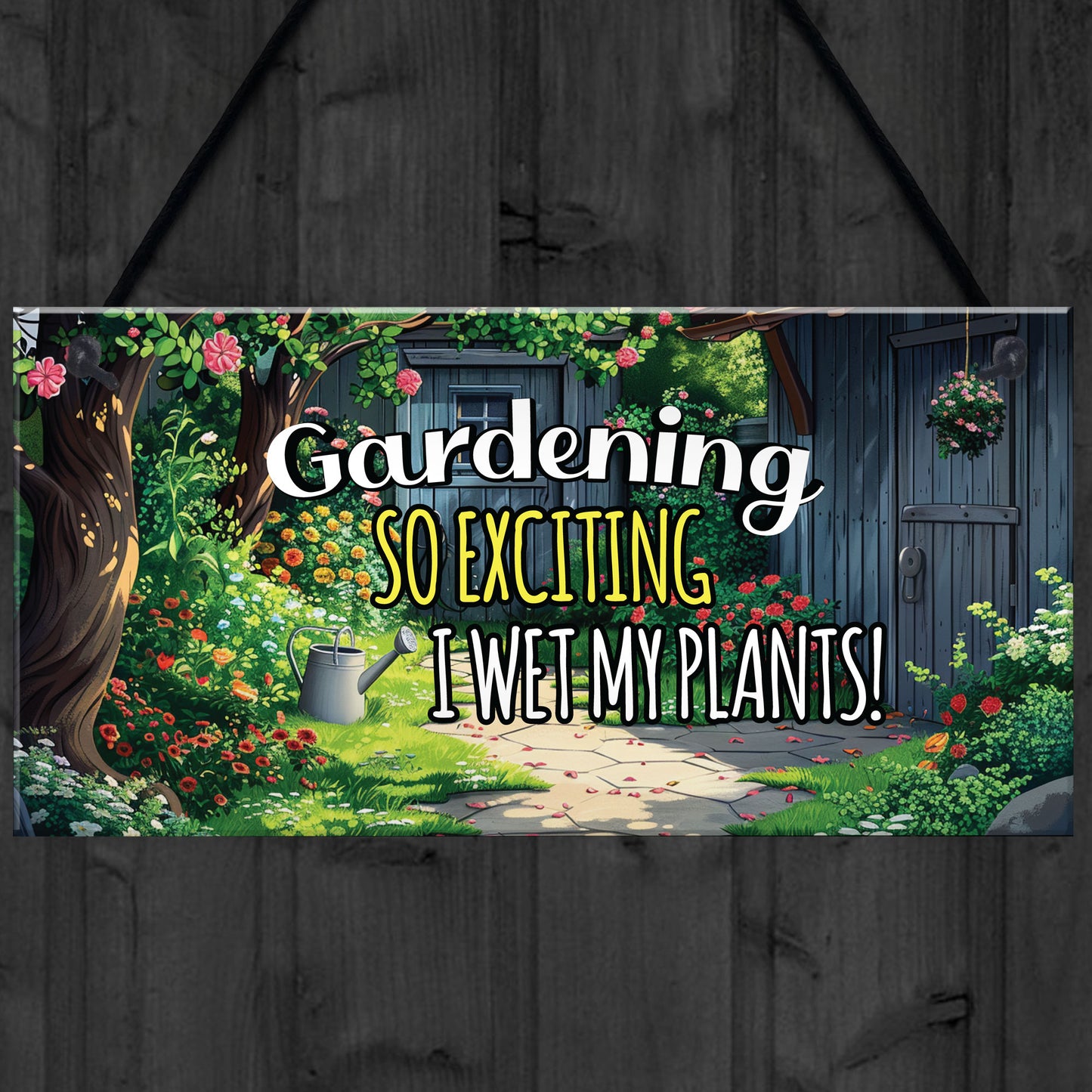 Garden Signs For Outdoor FUNNY GARDEN PLAQUE Summerhouse Sign