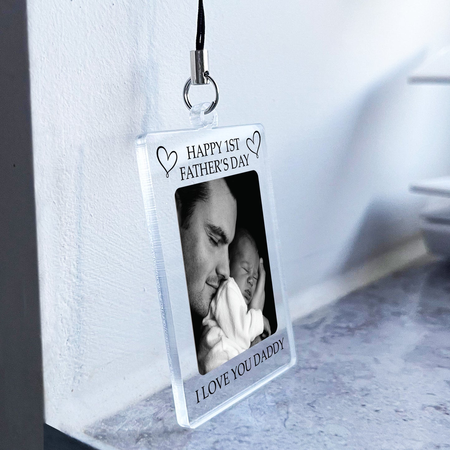 PERSONALISED 1st Fathers Day Gift For New Dad KEYRING Gift