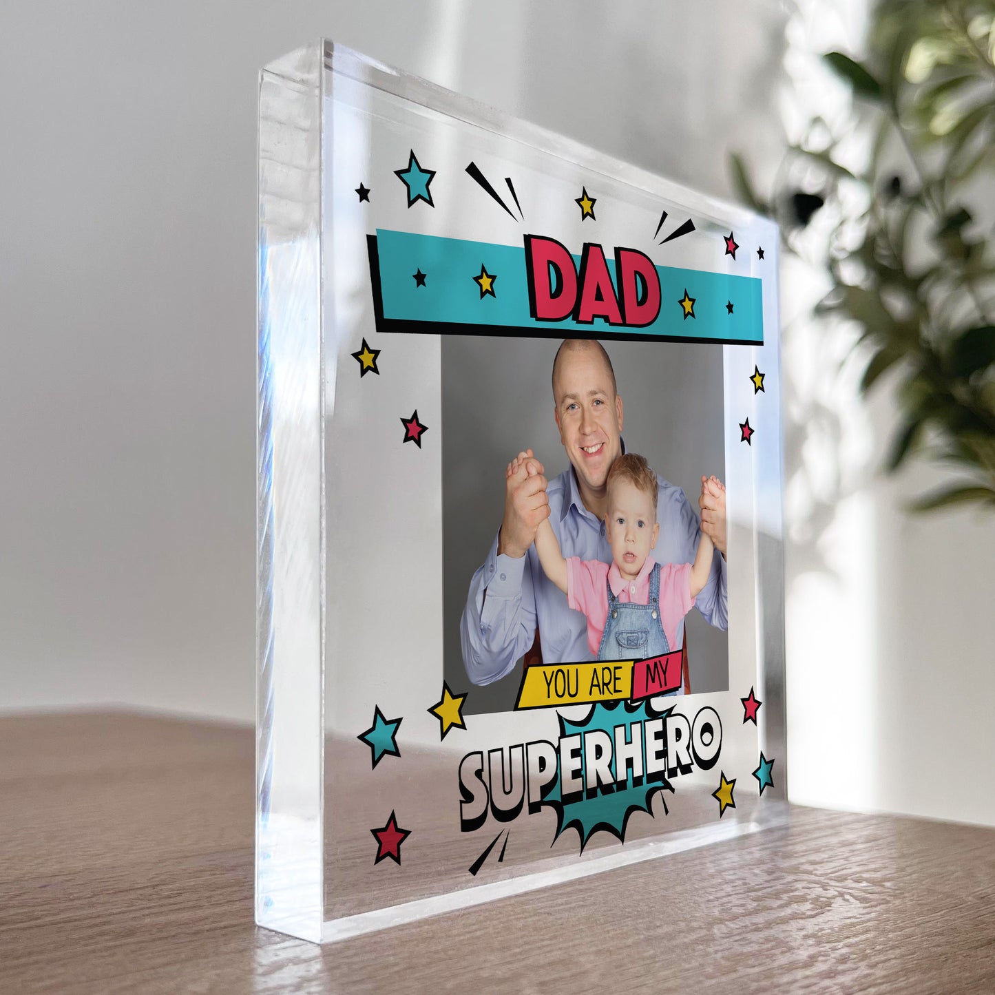 Personalised Fathers Day Gift DAD Superhero Gifts Presents