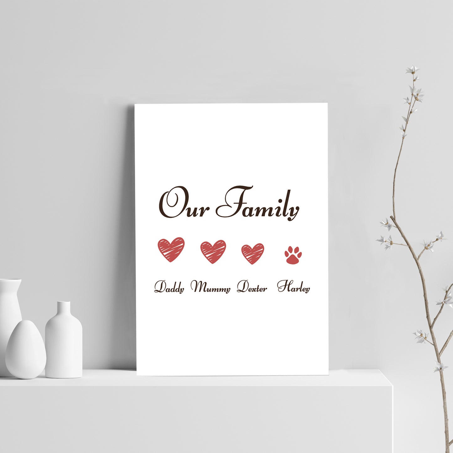 Personalised Family Sign Home Sign Home Decor Gift For Couple