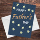 Fathers Day Card, Card for Dad, Stars Design With Envelope