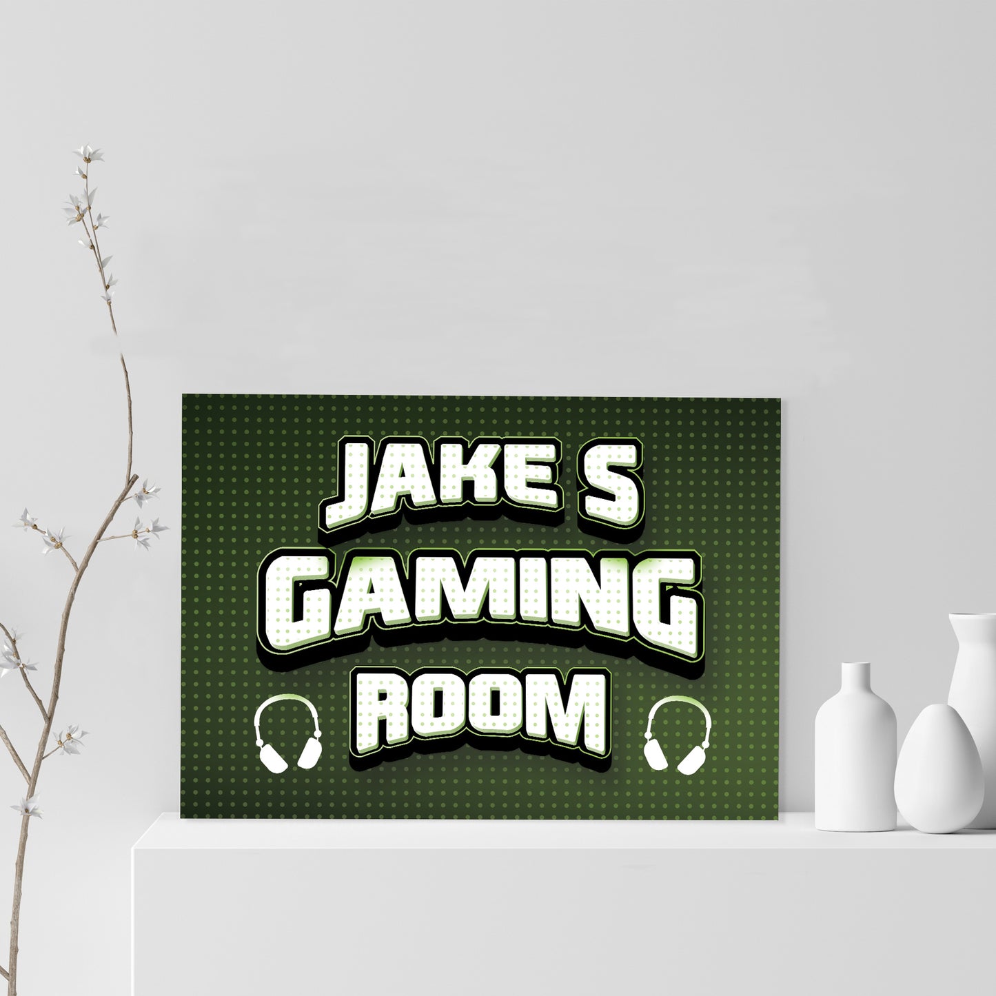 Gaming Room Print Personalised Gaming Wall Art Boys Bedroom