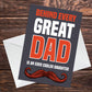 Funny Joke Card For Dad Birthday Fathers Day Dad Cards