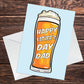 Novelty Happy Fathers Day Cards for Dad Father's Day Card Beer