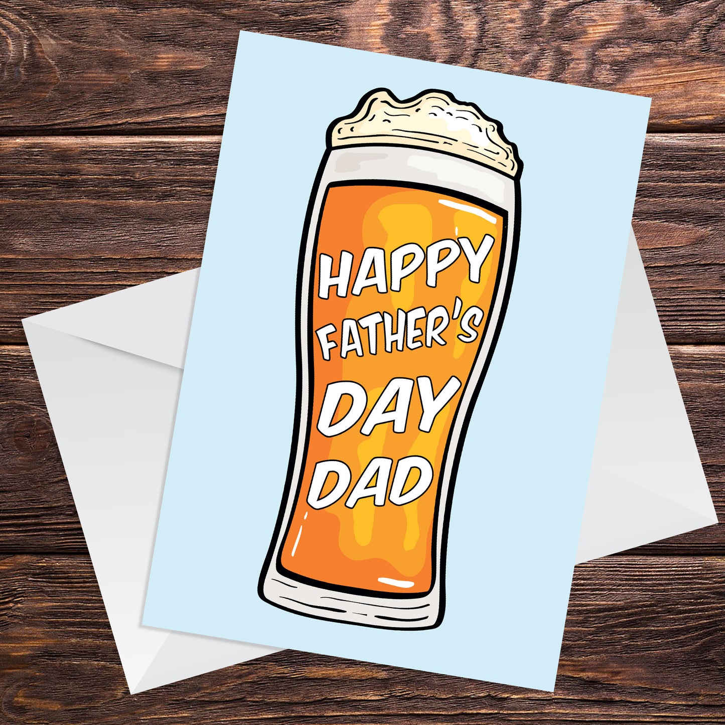 Novelty Happy Fathers Day Cards for Dad Father's Day Card Beer