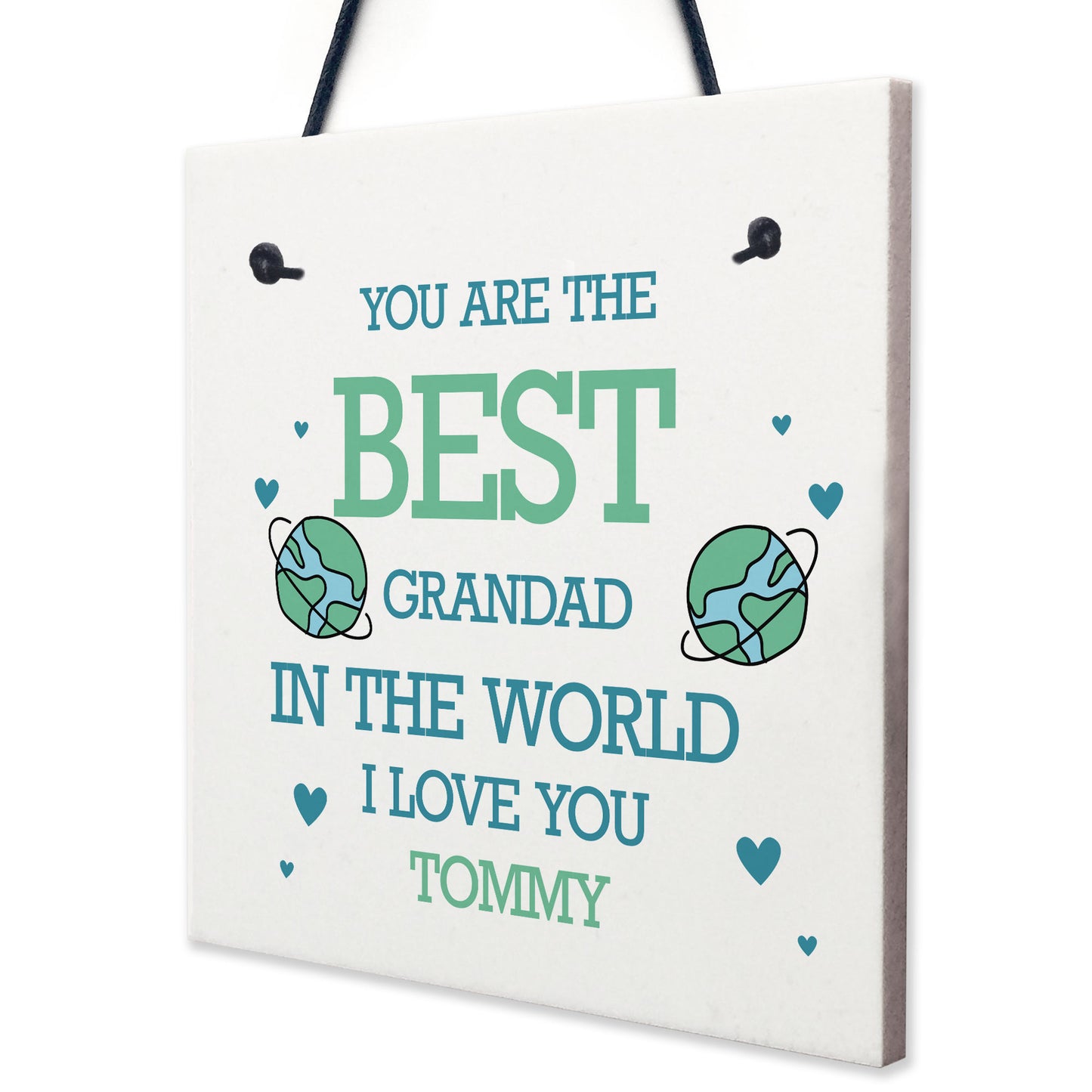 Best Grandad Personalised Plaque Gift For Birthday Fathers Day