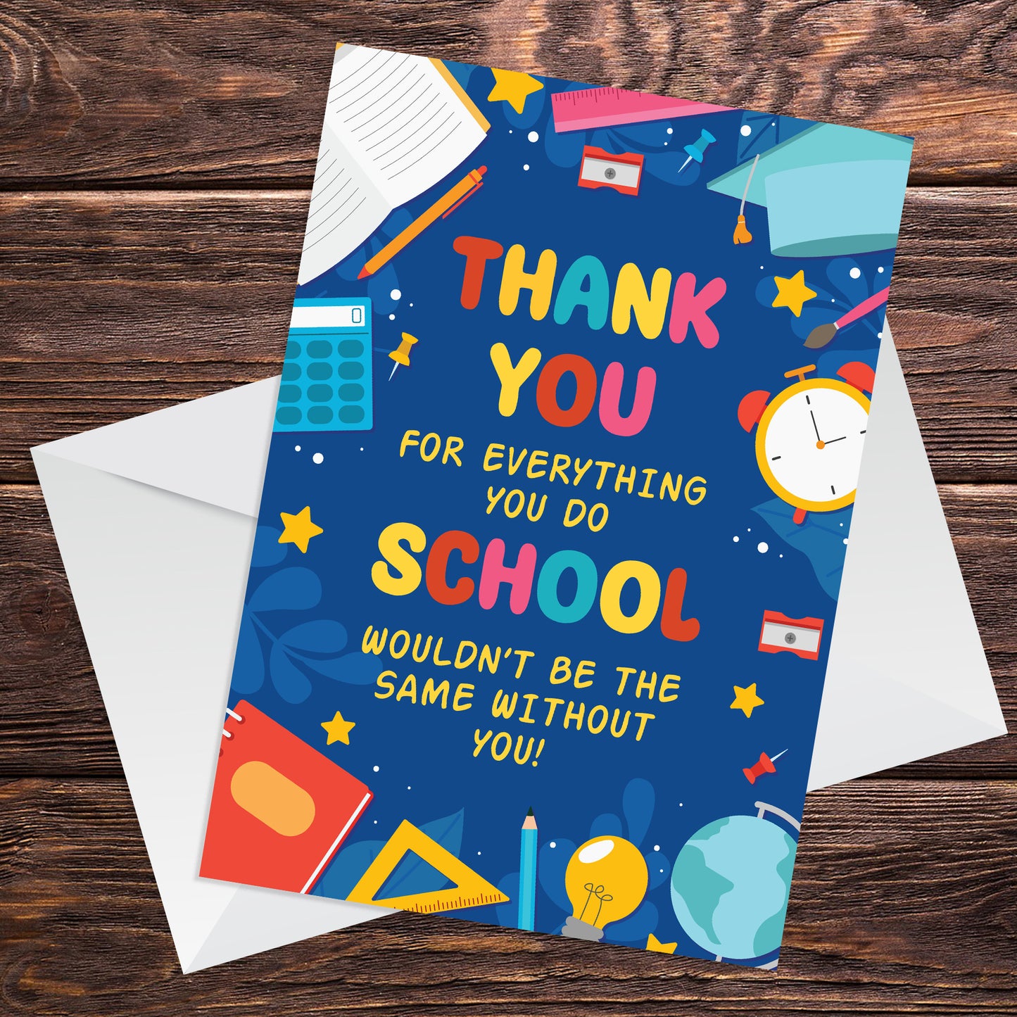 Thank You Card For School Teacher and Teaching Assistant TA Card