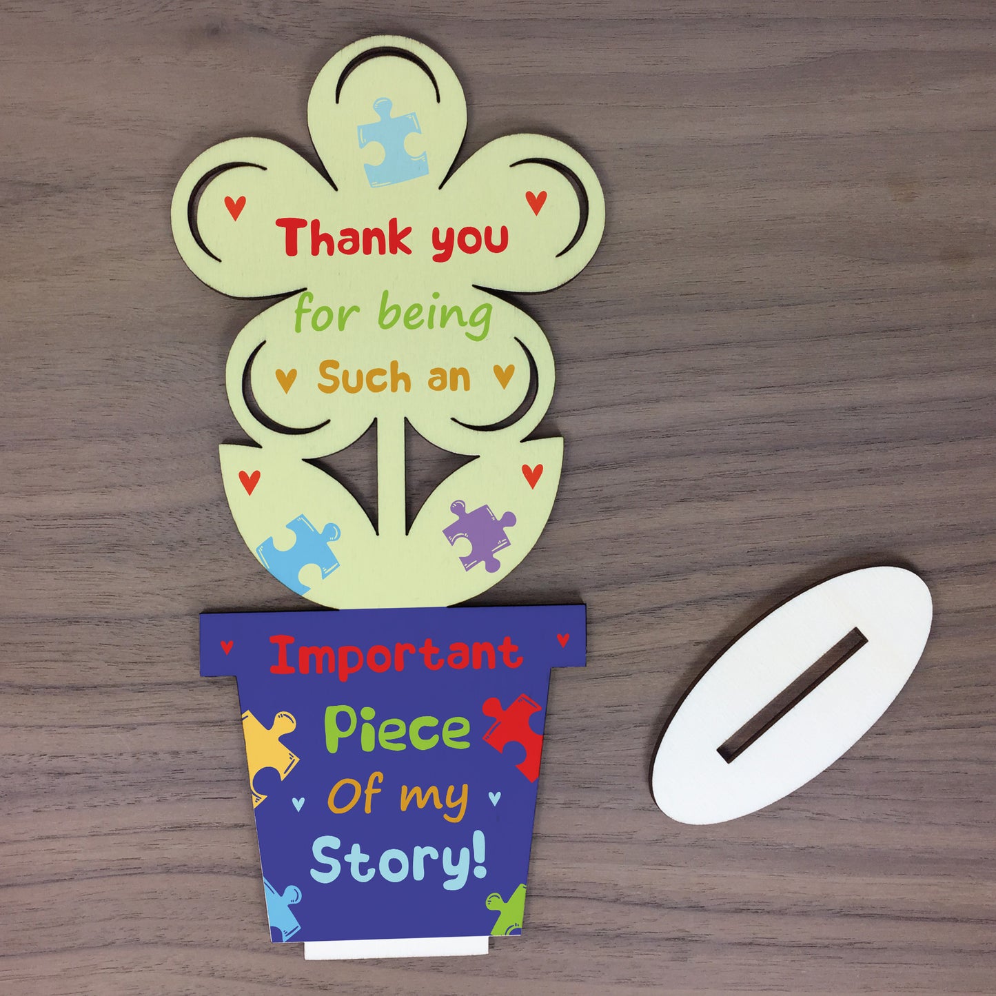 Thank You Wooden Flower Gift For Teacher Teaching Assistant