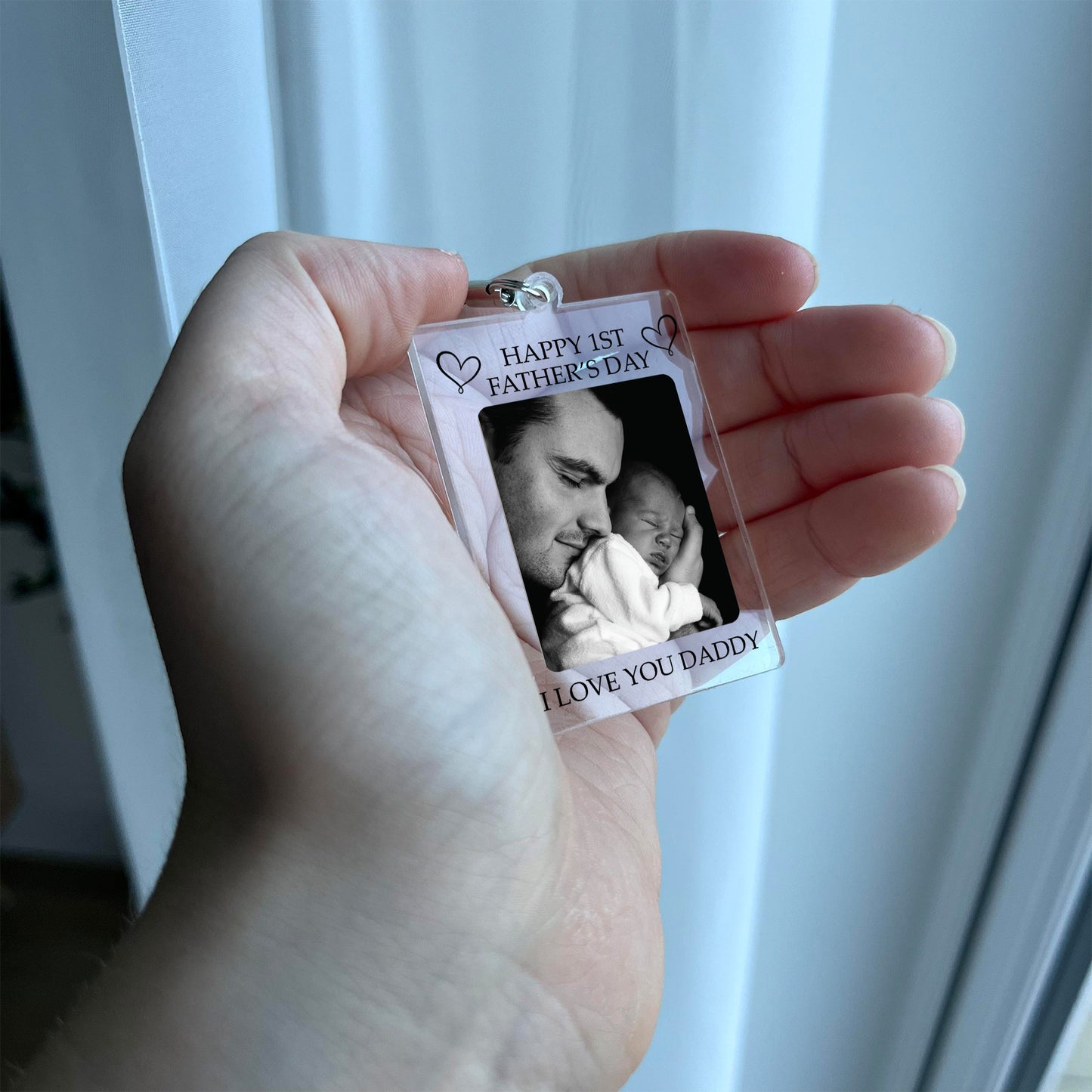 PERSONALISED 1st Fathers Day Gift For New Dad KEYRING Gift