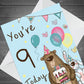 Youre 9 Today Birthday Card Ninth Birthday Card For Grandson Son