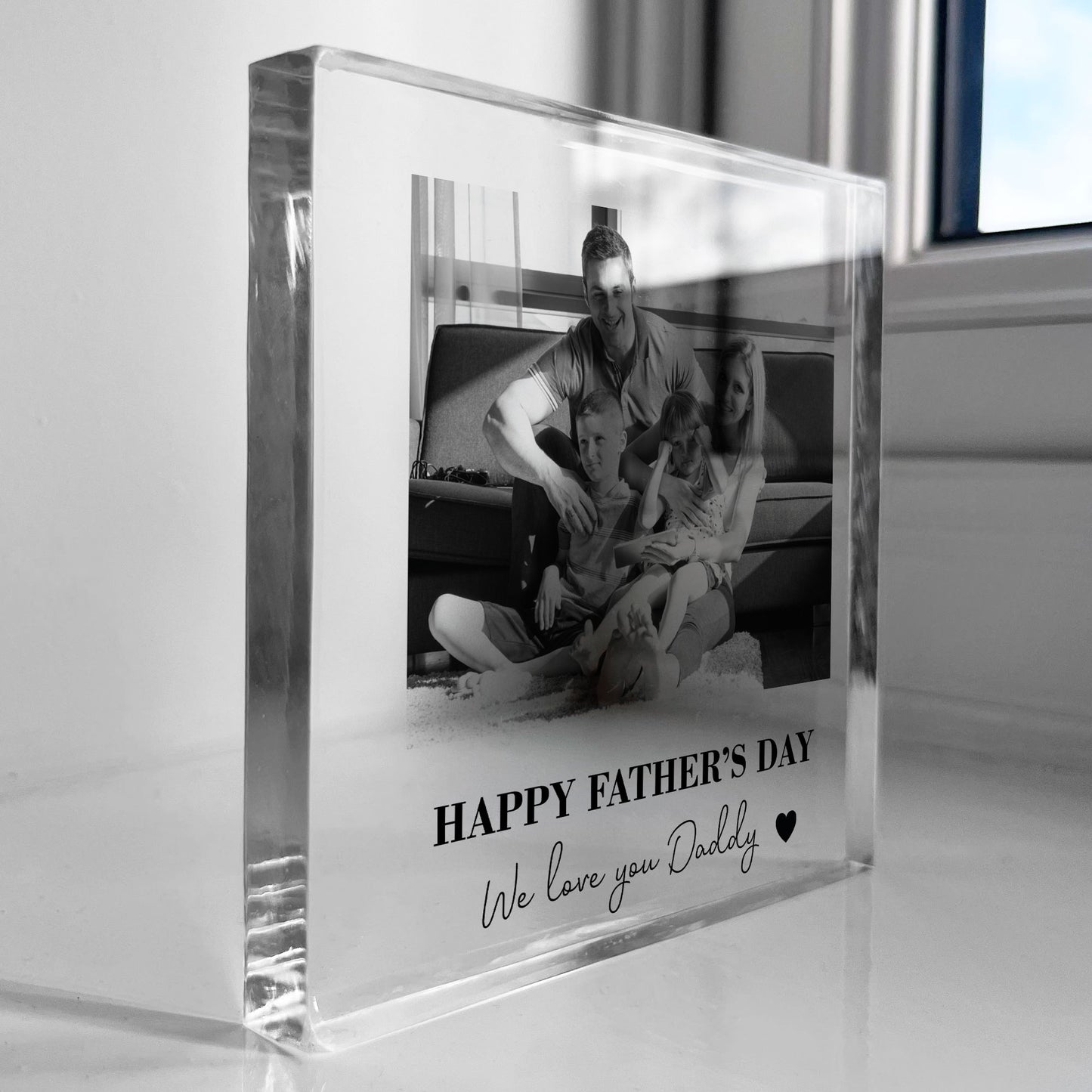 Fathers Day Gift From Daughter Son WE LOVE YOU DADDY Photo