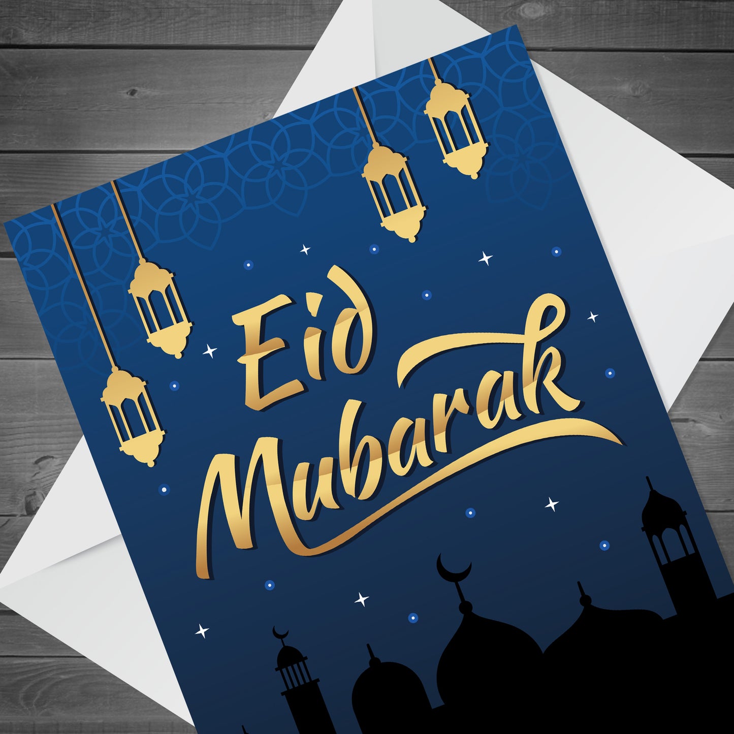 Eid Mubarak Greetings Card For Family Kids Ramadan Card