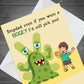 Funny Humour Step Dad Card Fathers Day Card With Envelope