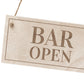 Wooden Bar Open Hanging Sign Home Bar Signs Man Cave Decor