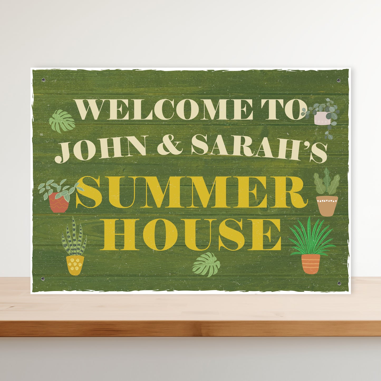 PERSONALISED Any Names Summerhouse Sign Garden Shed Sign