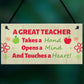 Great Teacher Gift Plaque Thank You Gift For Teacher