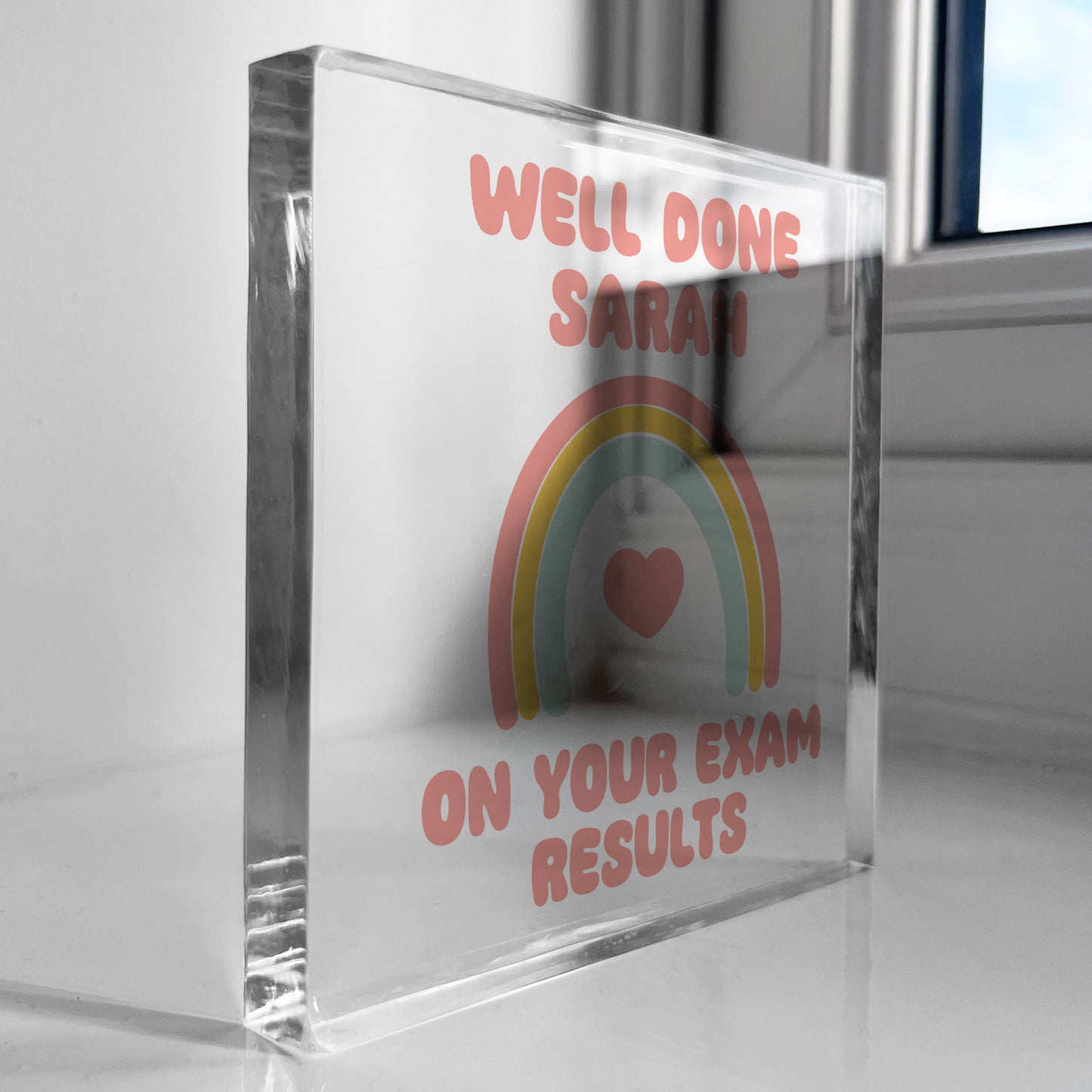 Personalised Well Done On Your Exam Results Freestanding Block