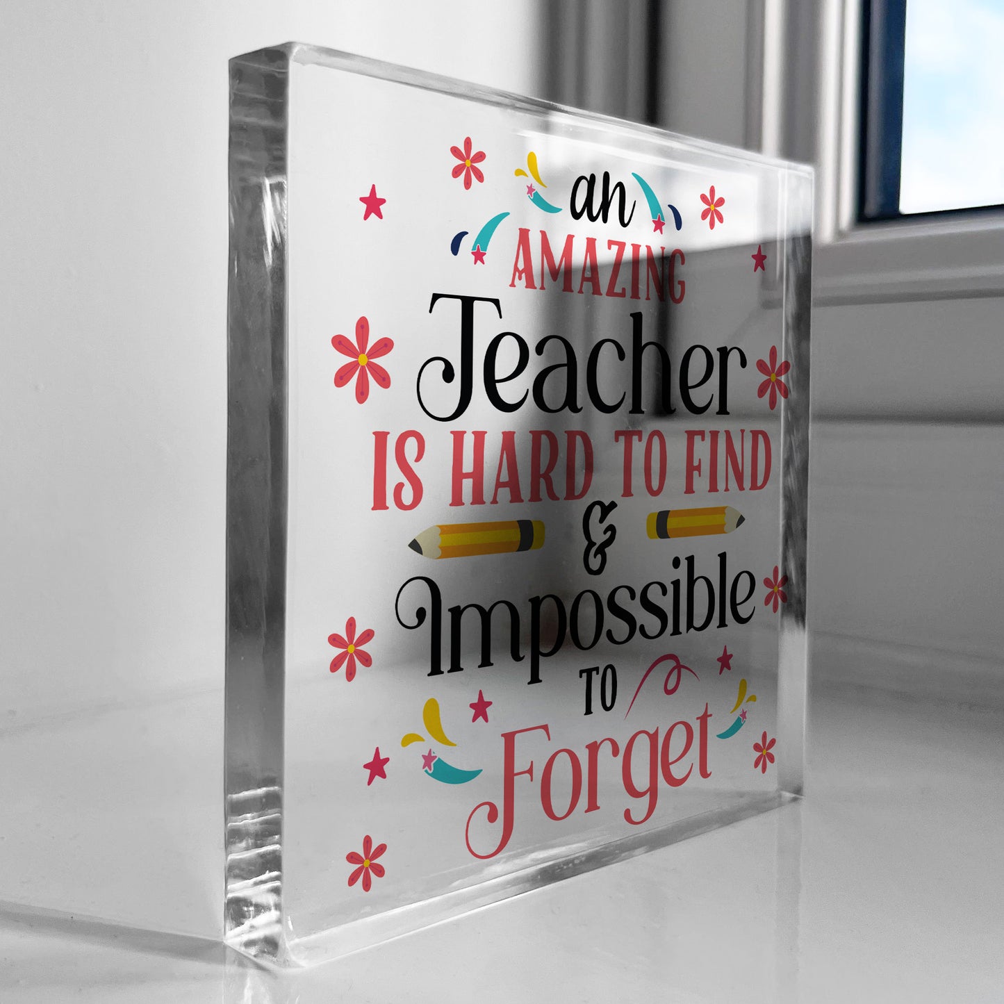 Hard To Find Impossible To Forget Gift For Teacher Thankyou Gift