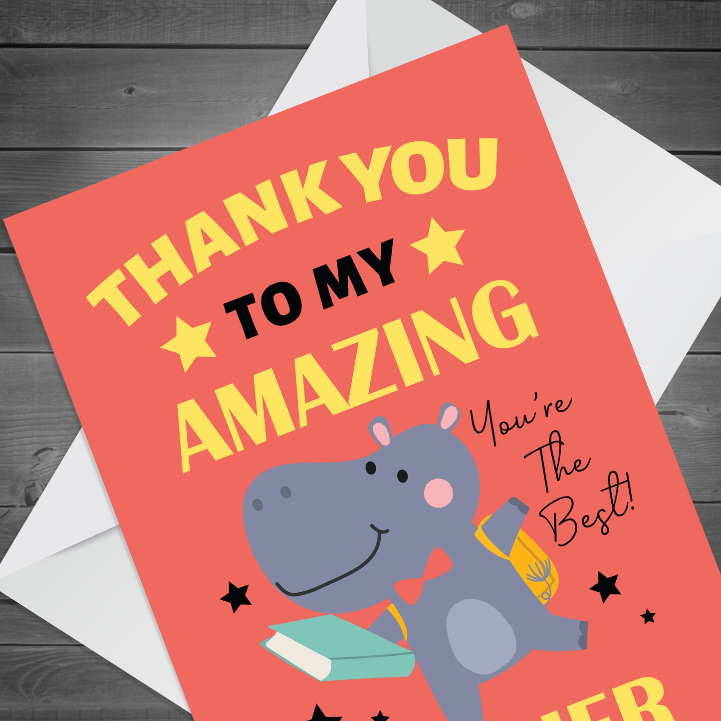 Thank You Cards For Amazing Teacher Thankyou Cards for Him Her